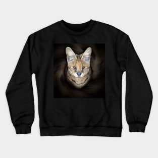 Serval portrait Crewneck Sweatshirt